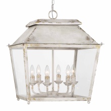 Golden Canada 0804-6P AI - Golden Lighting Abingdon 6-light Pendant in Antique Ivory